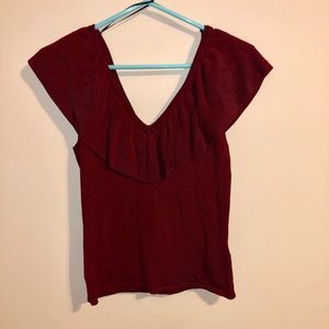 H&M dark red top